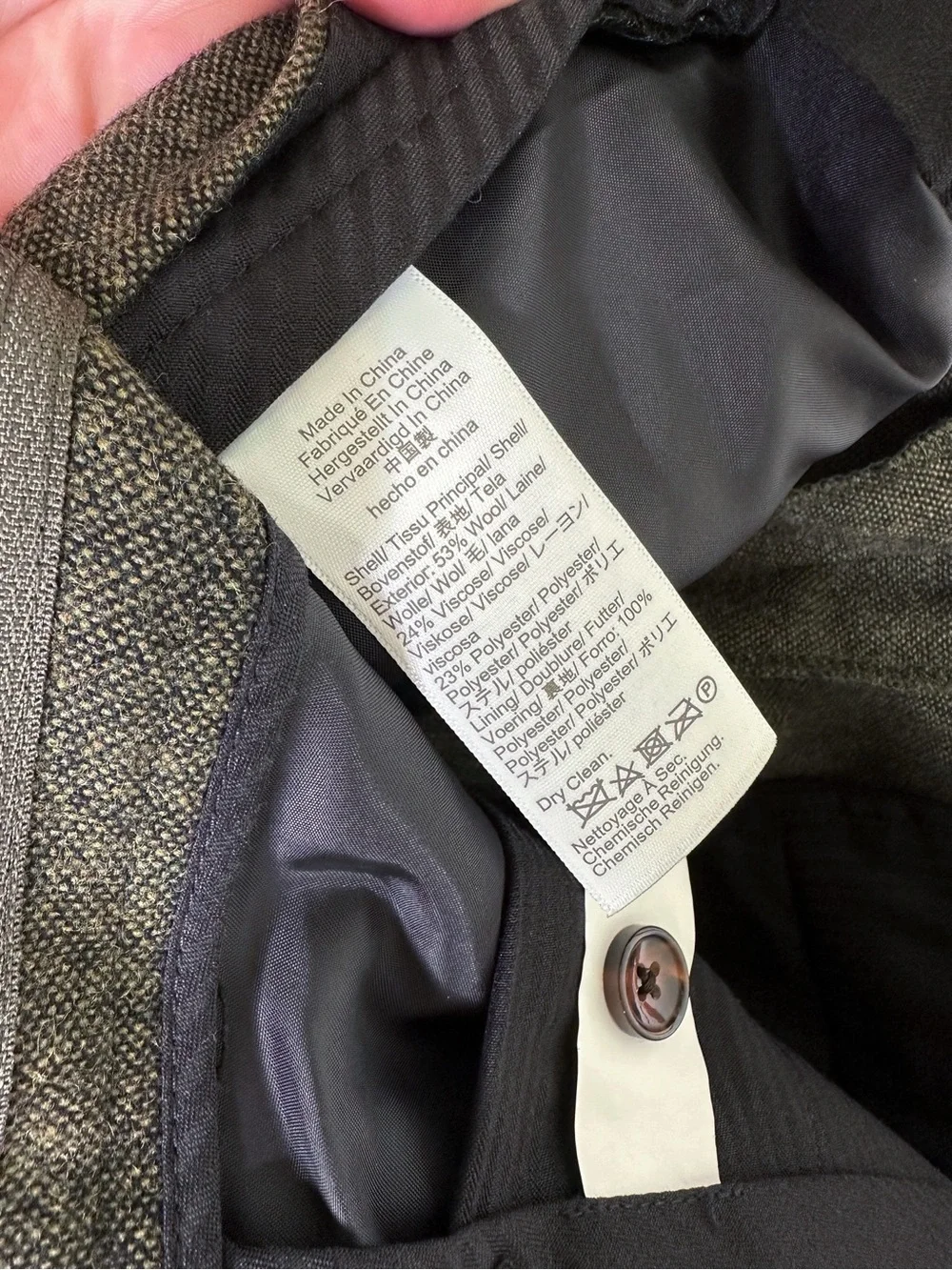J Crew Thompson Slim Fit Donegal Wool Blend suit PANTS